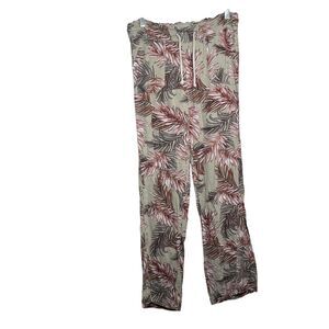 Cali 1850 Pants Women's Small Printed Floral Beachy Flowy Casual Bottoms